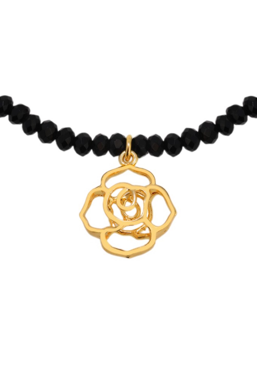 Necklace made of black Agate - фото 122810