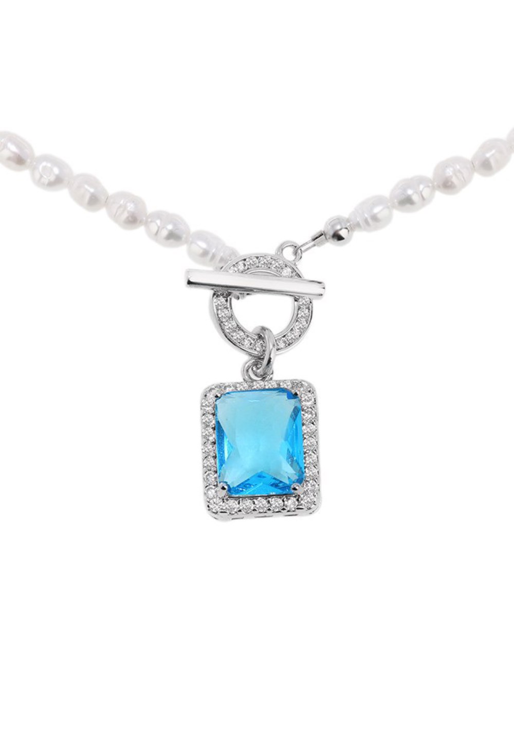 Necklace made of pink pearls - фото 122816