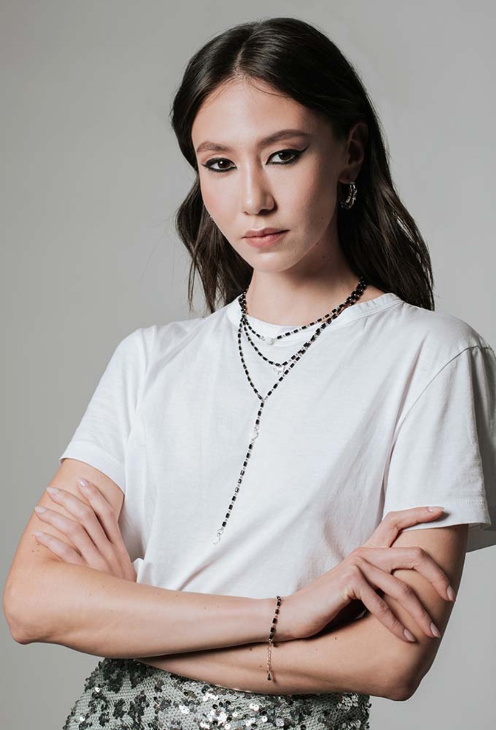 Blue Sugar Beads Necklace - фото 122836