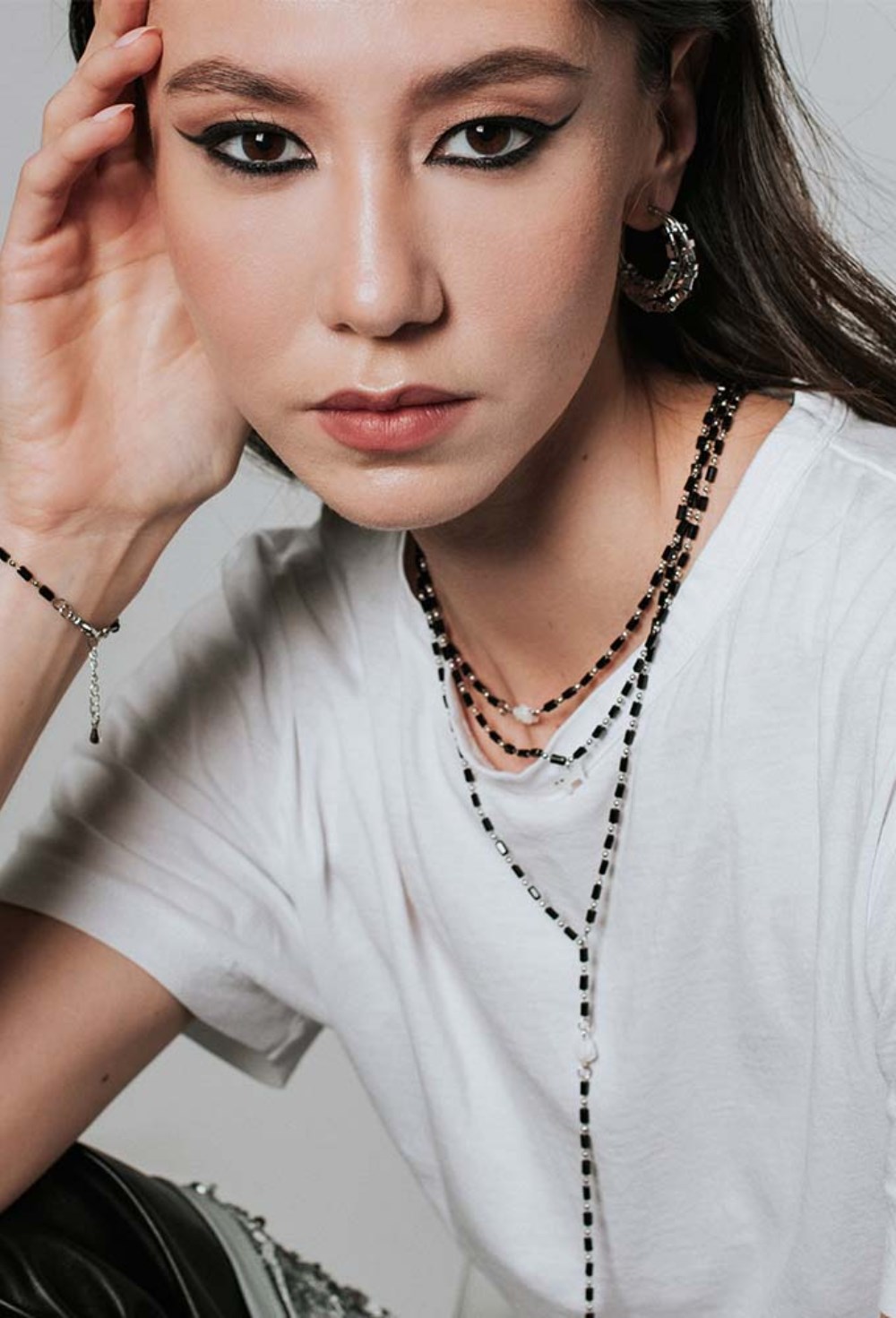 Blue Sugar Beads Necklace - фото 122837