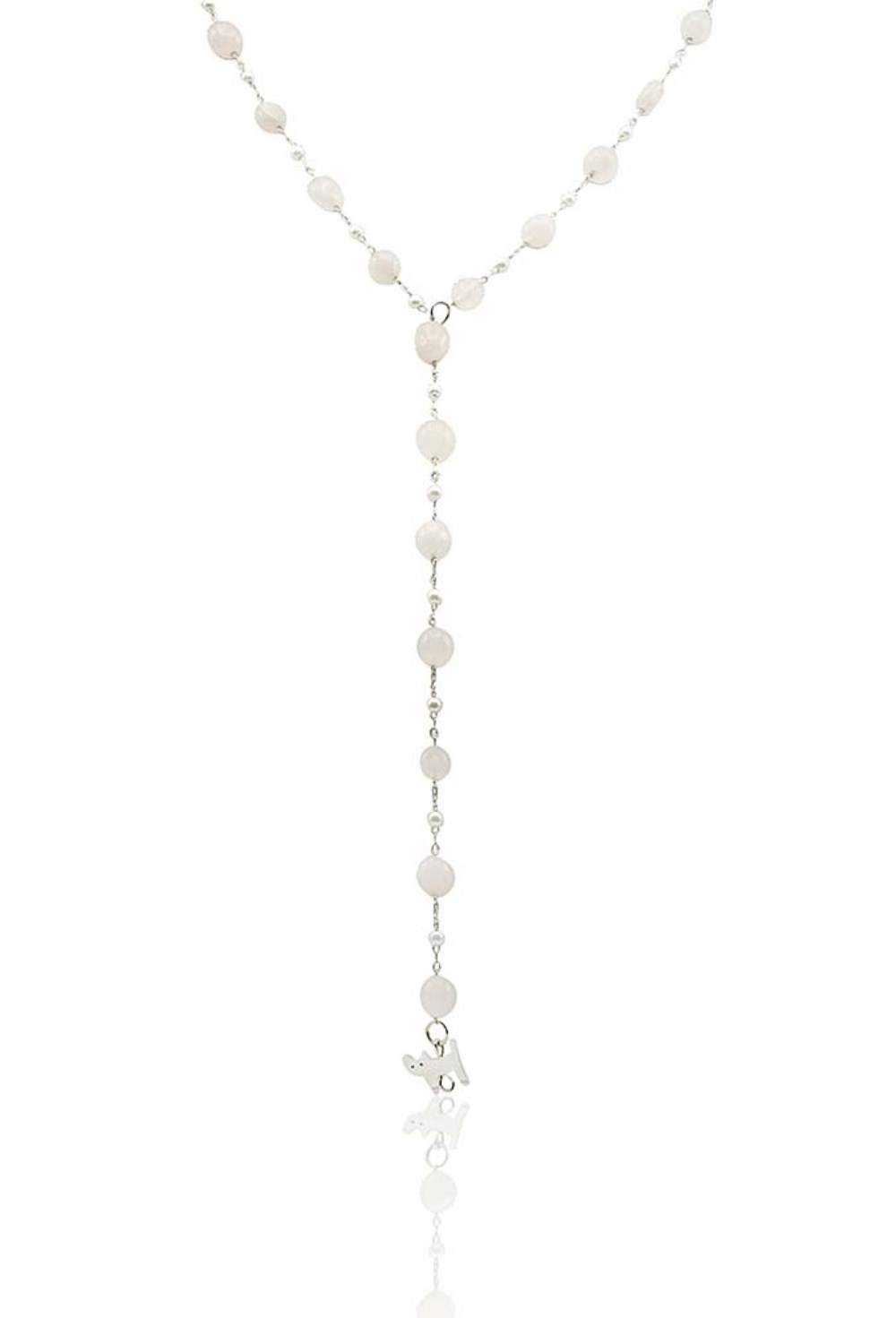 Rosary Necklace Black Agate - фото 122838