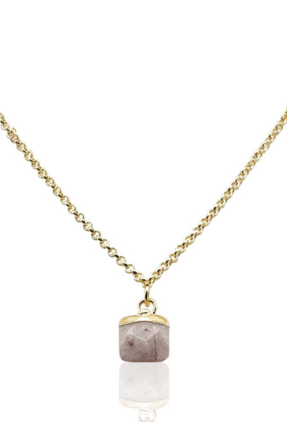 Necklace with Large Citrine Gem - фото 122845