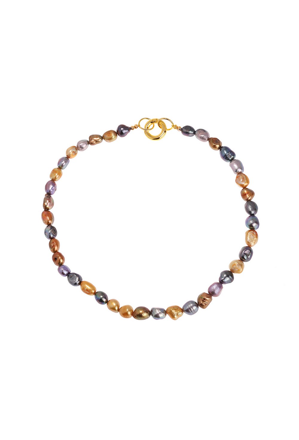 Hematite Necklace Rhodium - фото 122853