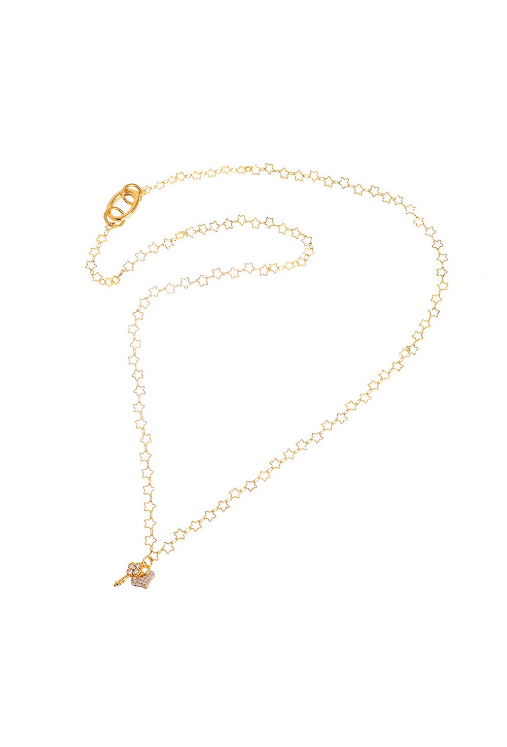 Long Gold Necklace with Gold - фото 122874