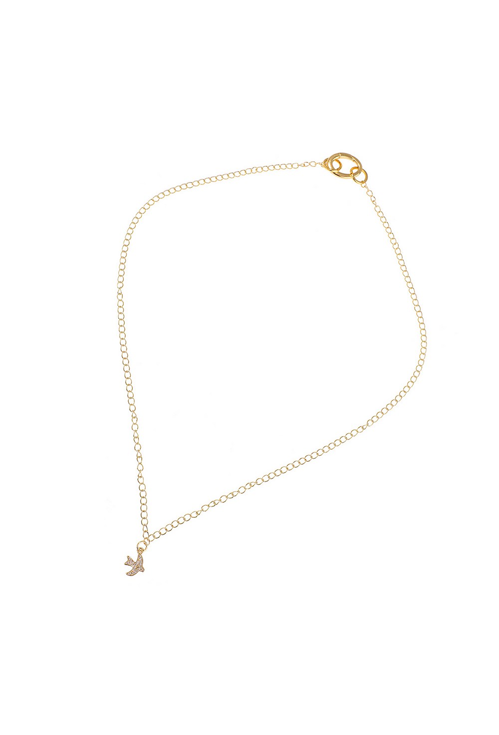 Roses Mother of Pearl Rhodium Necklace - фото 122880