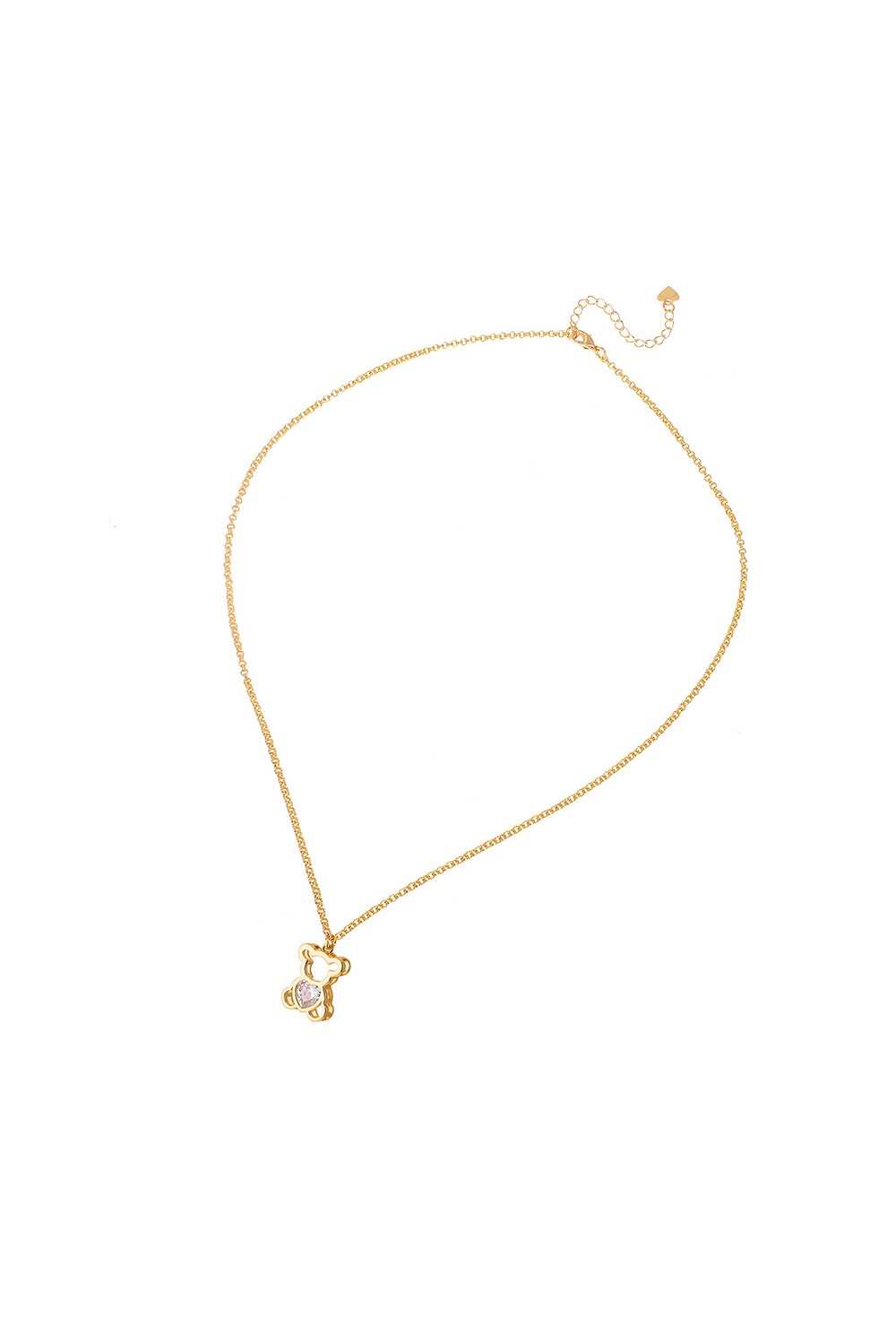 Teddy Cubic Zirconia Pedant Necklace - фото 122891
