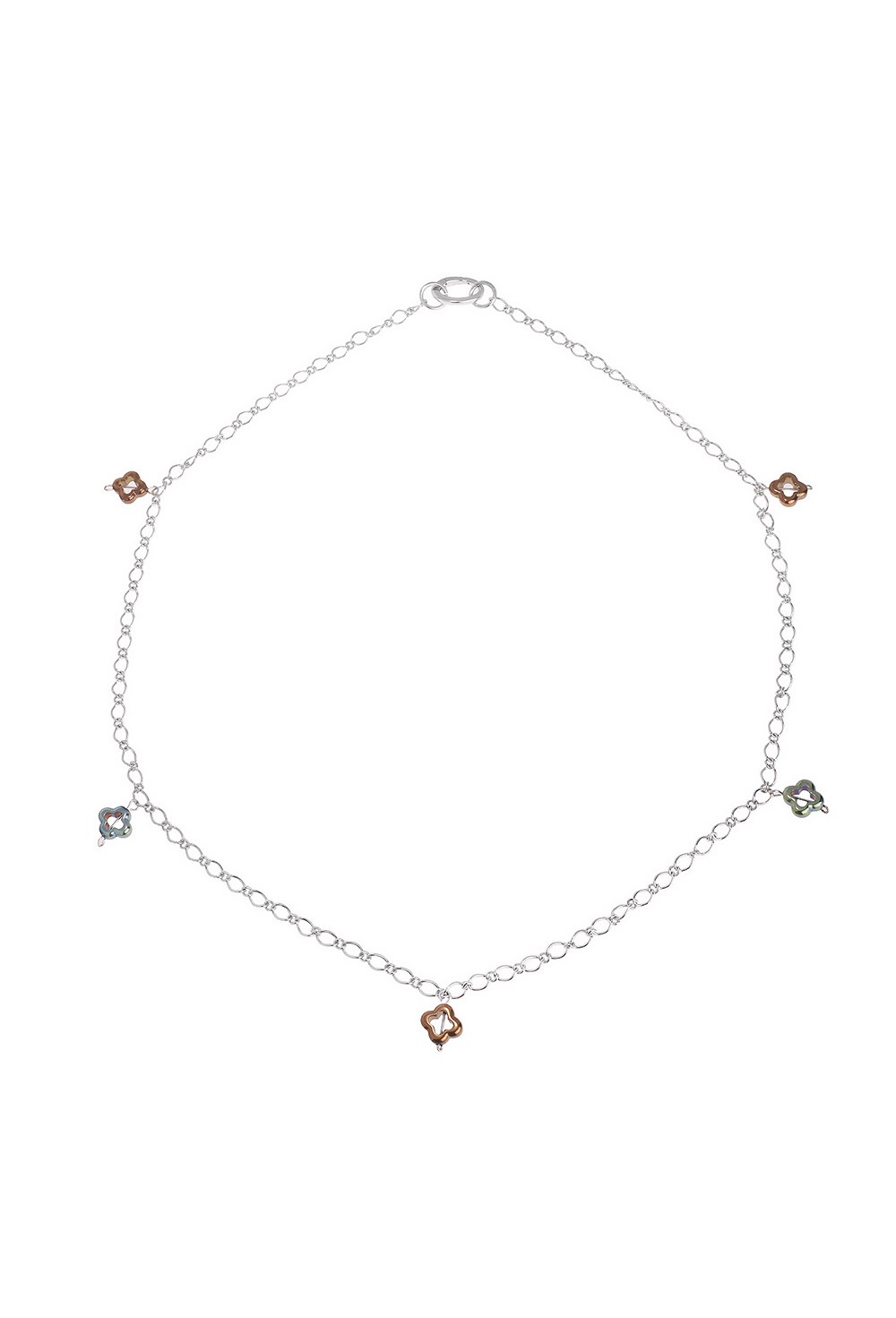 Mother of Pearls Heart Charms Necklace - фото 122897