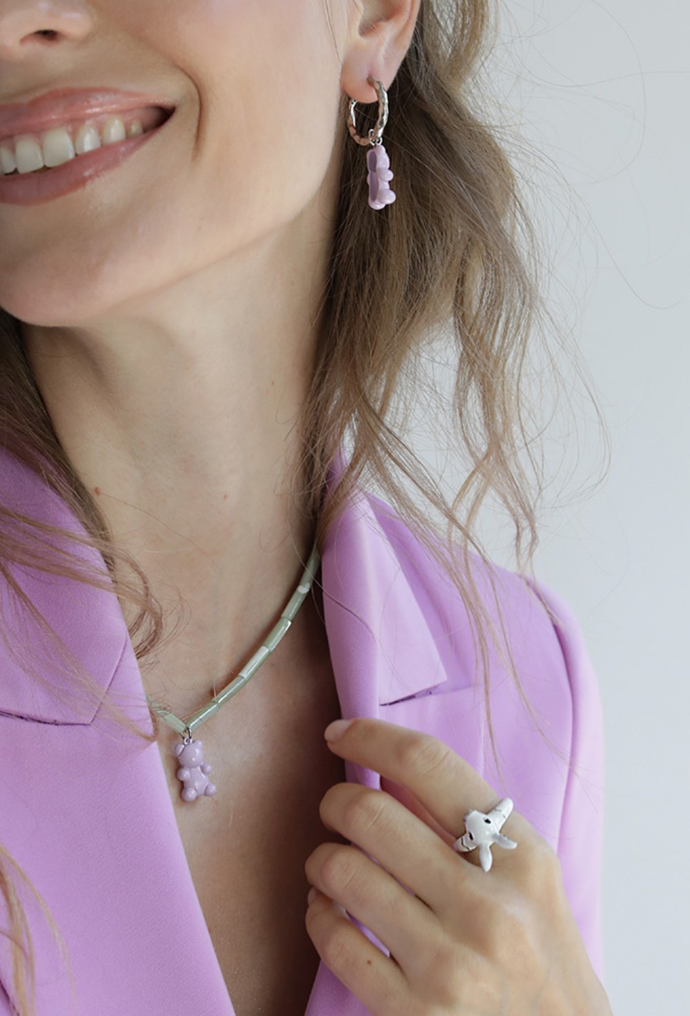 Multicolour Mother of Pearls Necklace - фото 122918