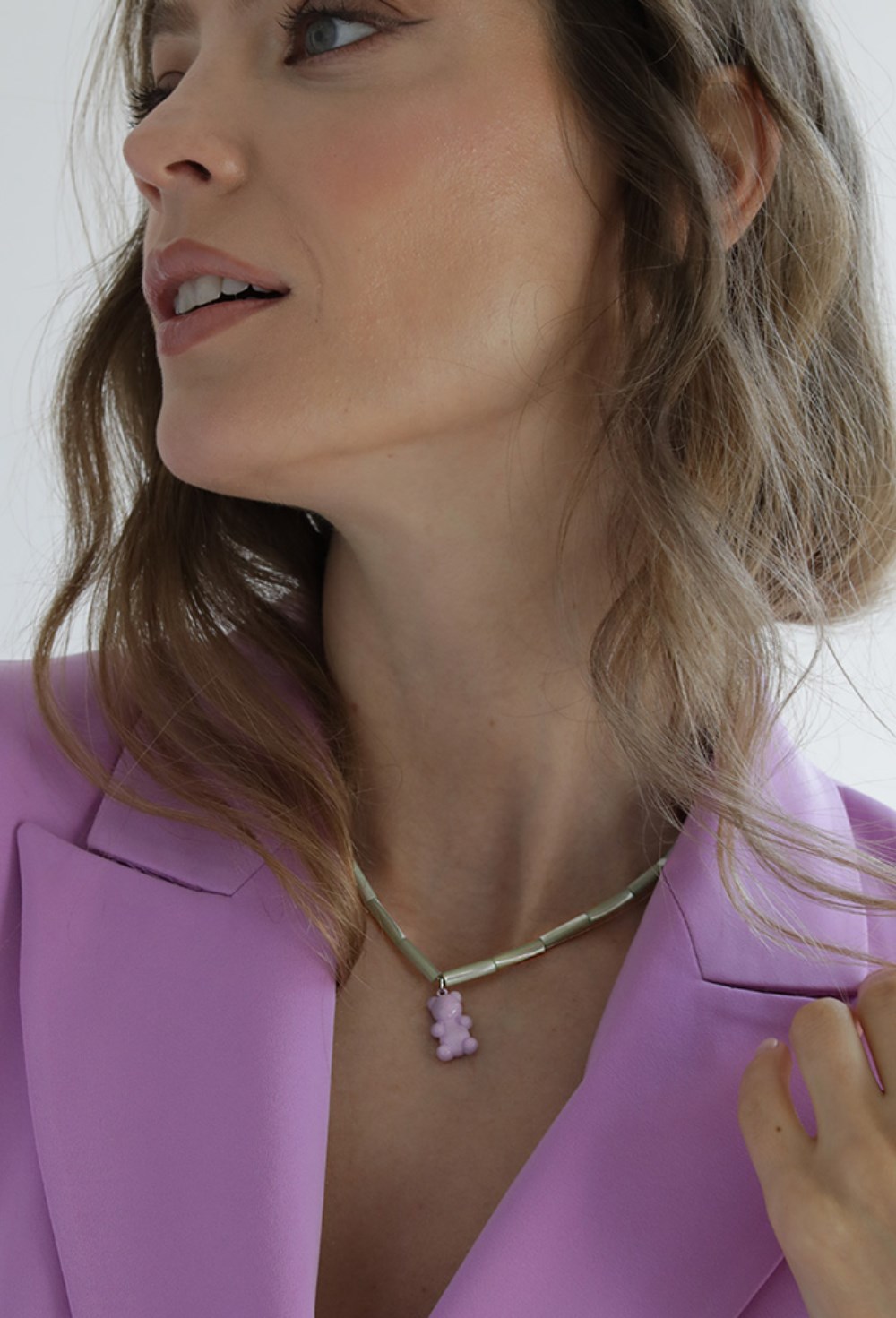 Multicolour Mother of Pearls Necklace - фото 122919