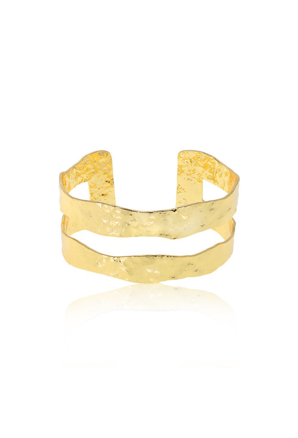 Bracelet Wide Double Rhodium - фото 123034