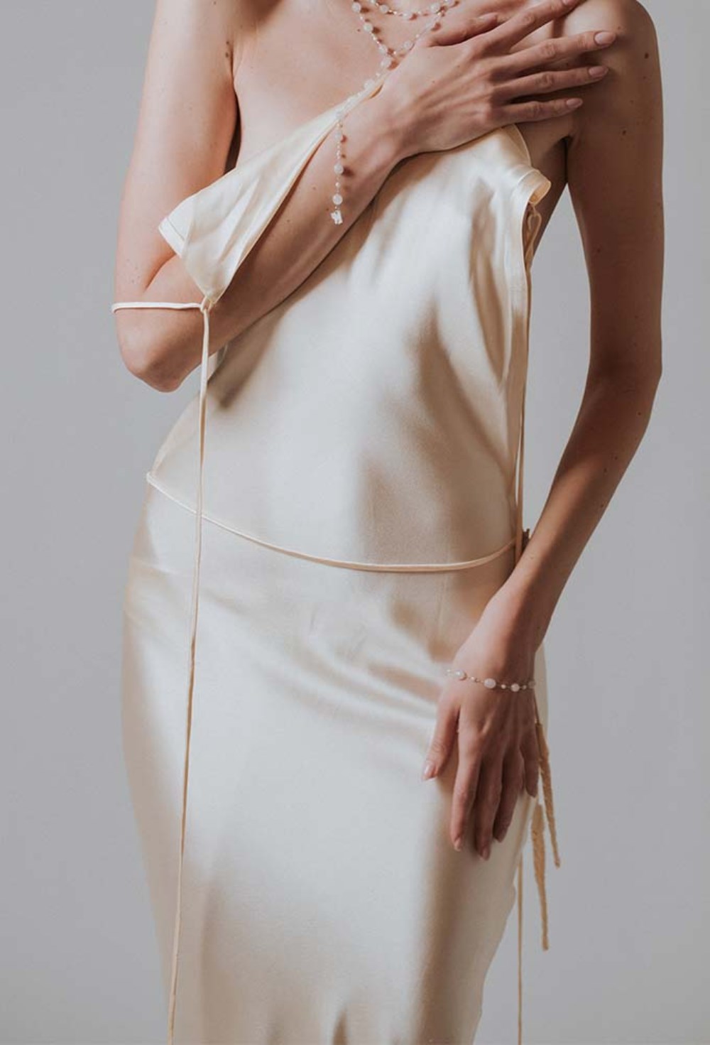 Black Agate Bracelet with Cat Symbol - фото 123133