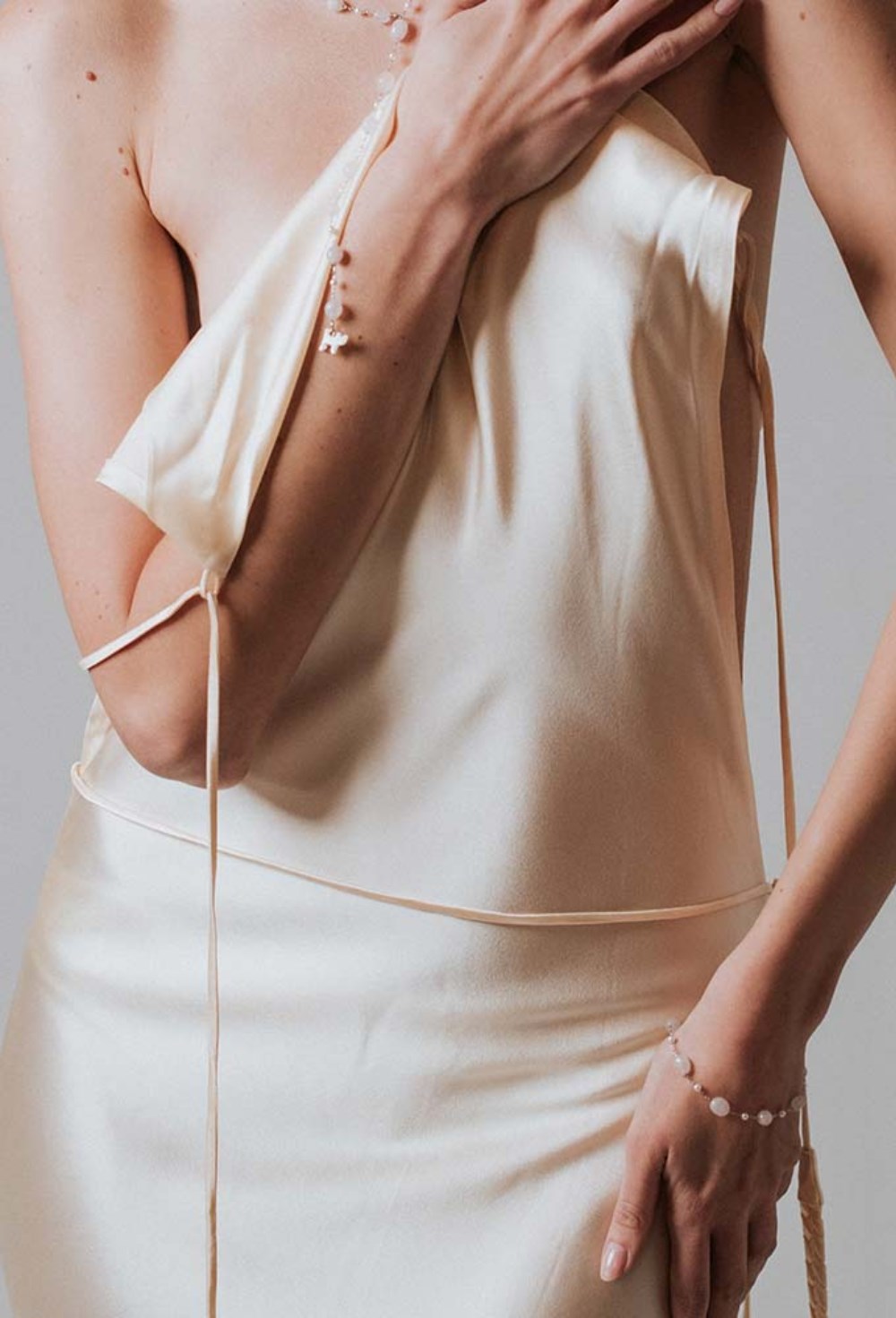 Black Agate Bracelet with Cat Symbol - фото 123134