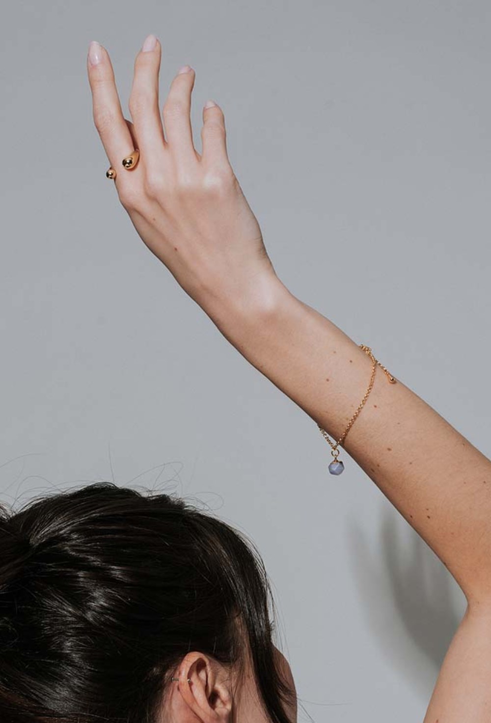 Bracelet Pink Quartz and Pearls - фото 123136