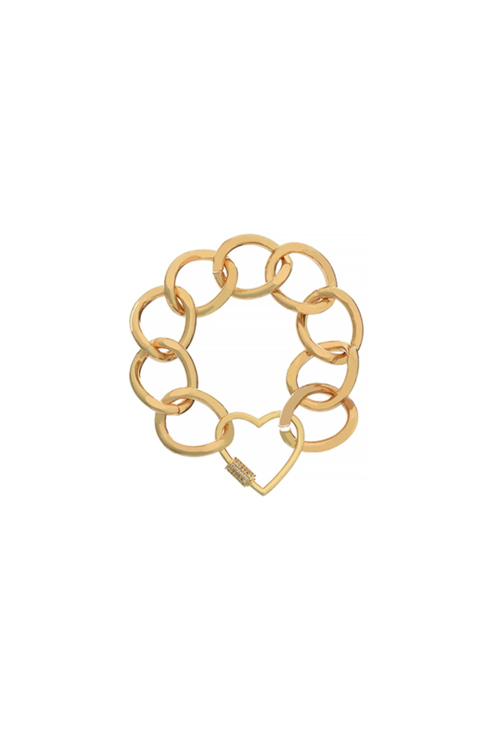 Hearts Gold Red Bracelet - фото 123180