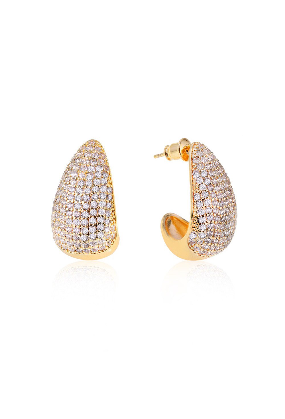 Lemon and Pepper Pendant Earrings Gold - фото 123212