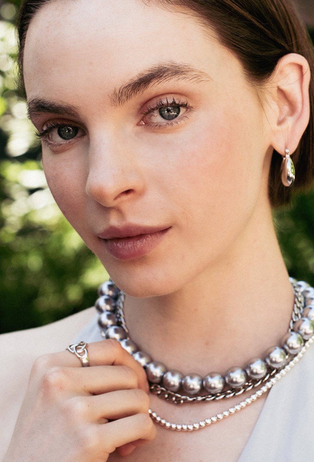 Square stud earrings - фото 123222