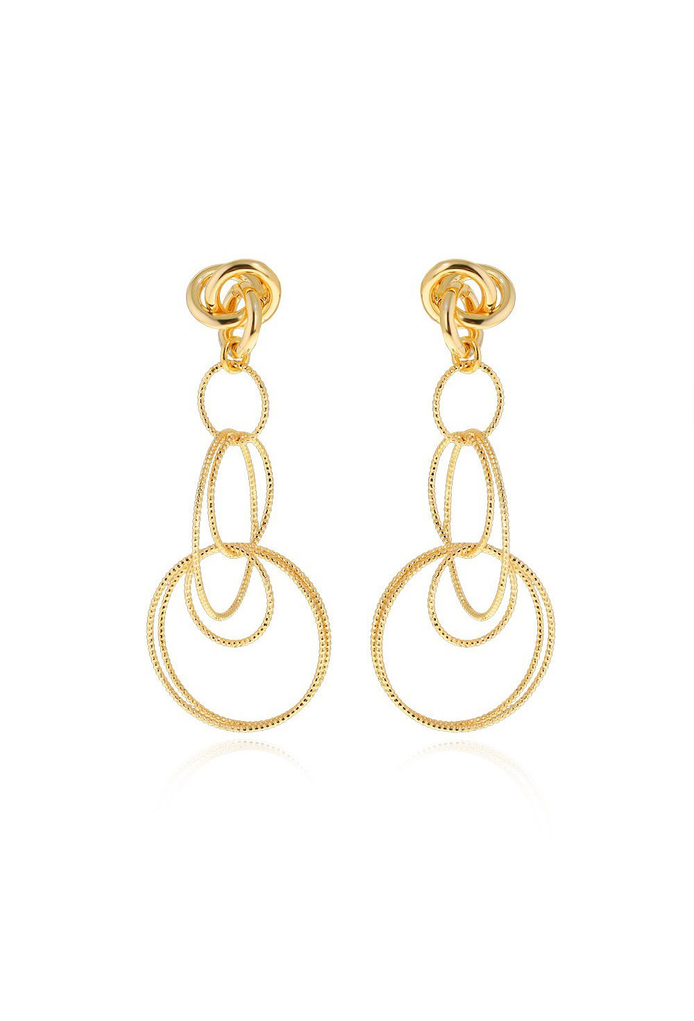 Square stud earrings - фото 123238
