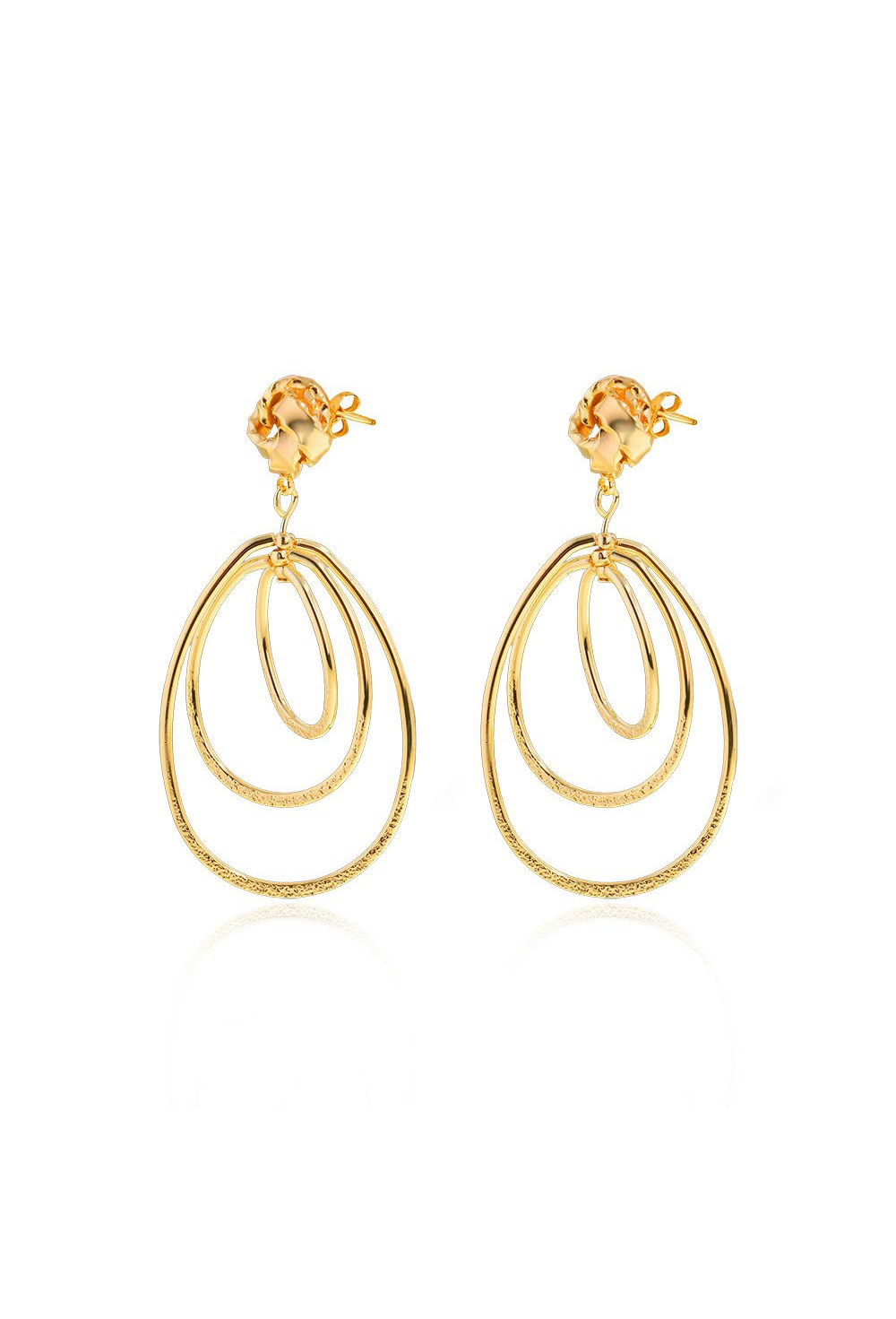 Earrings with an English lock - фото 123244