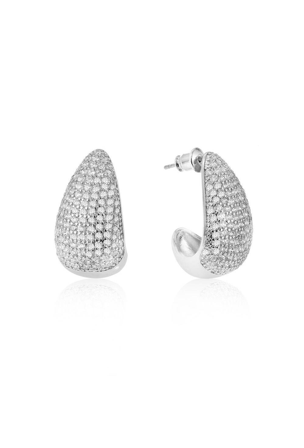 Earrings with a twisted seam - фото 123247