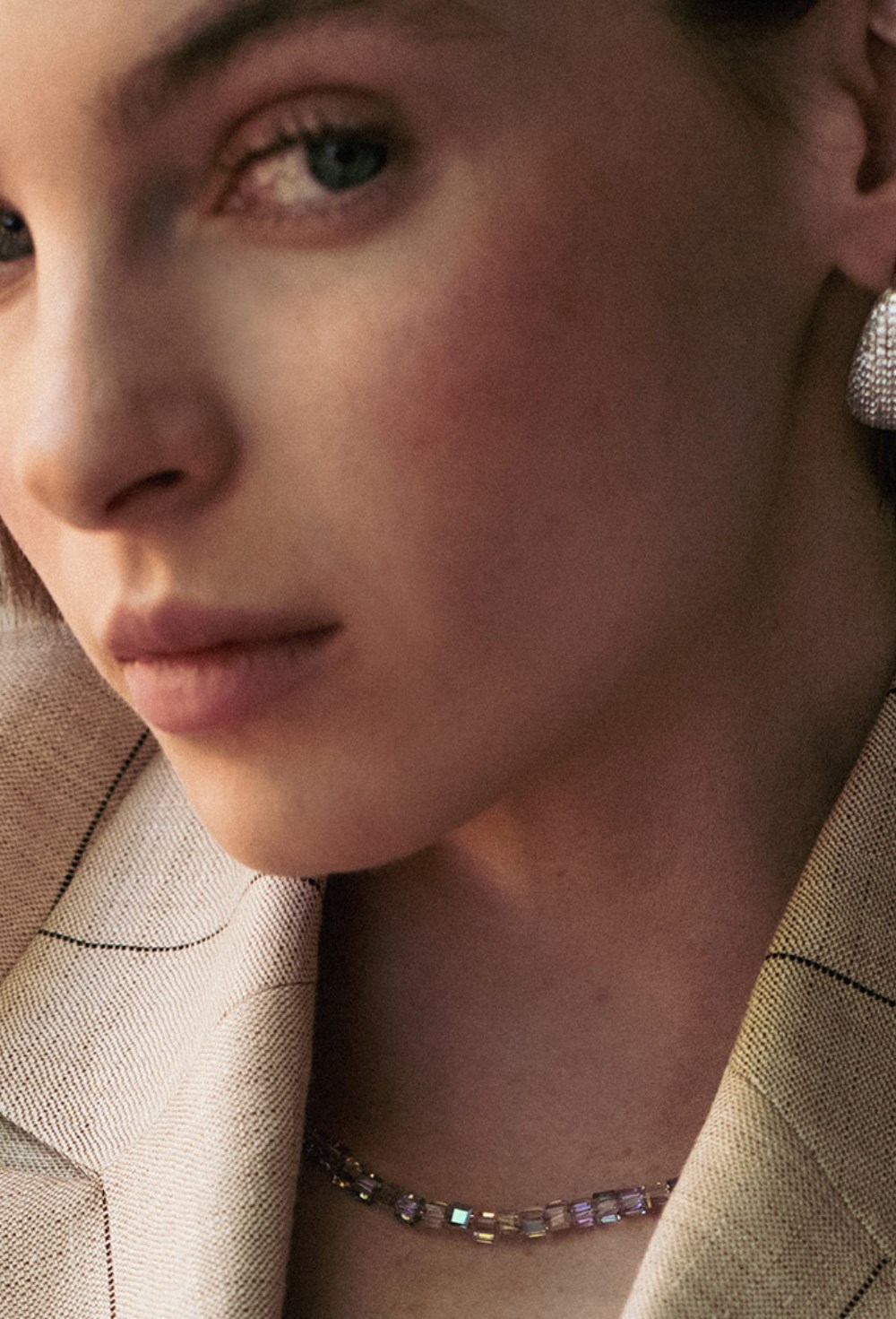 Earrings with a twisted seam - фото 123248