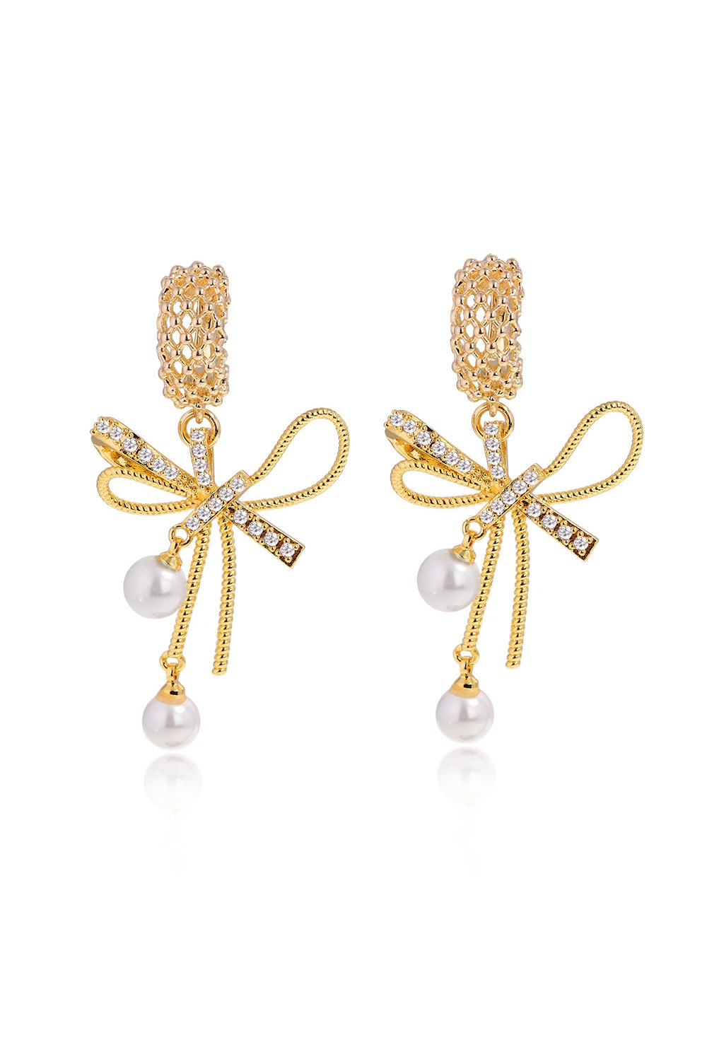Bow earrings - фото 123291
