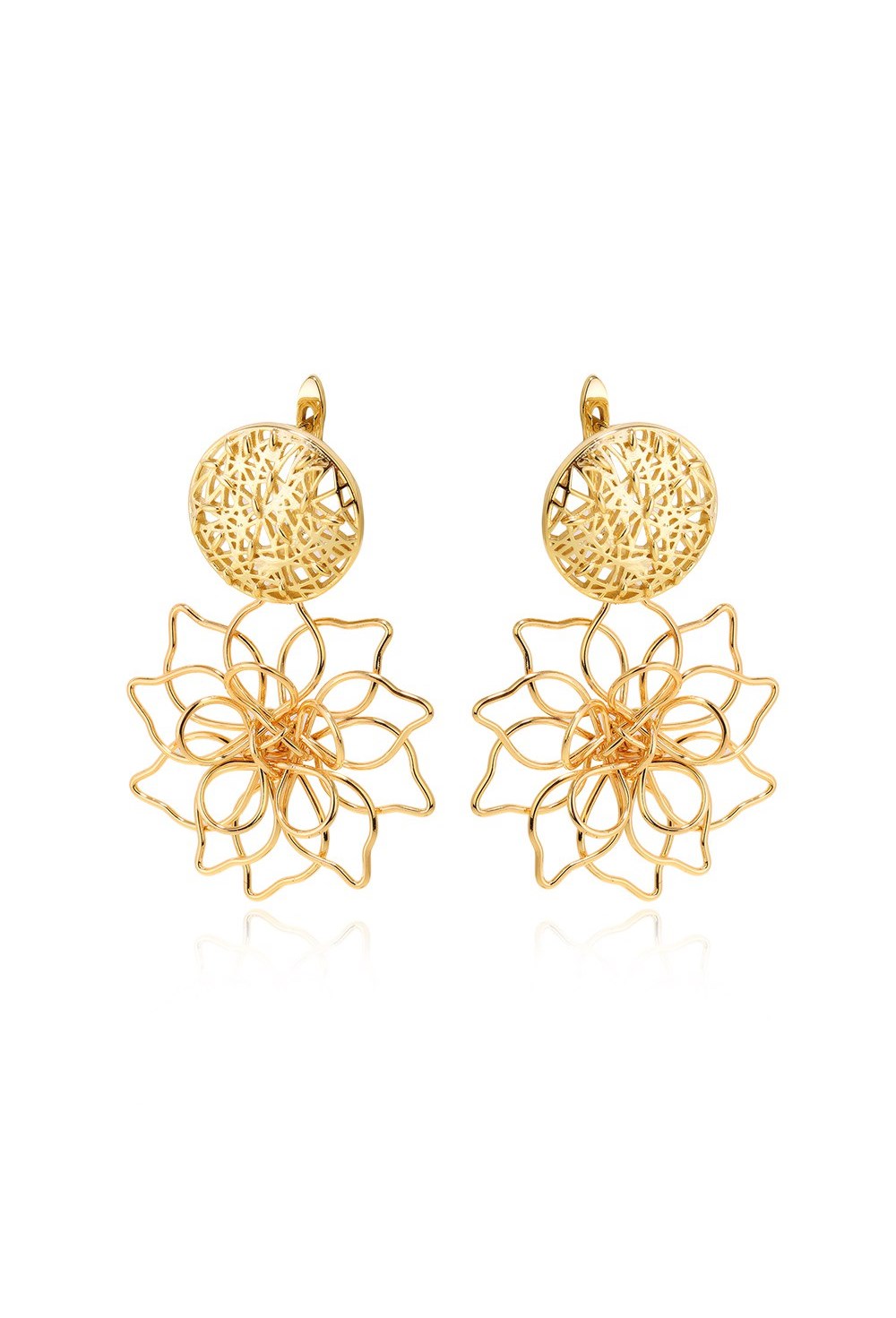 Earrings with a Flower symbol - фото 123322