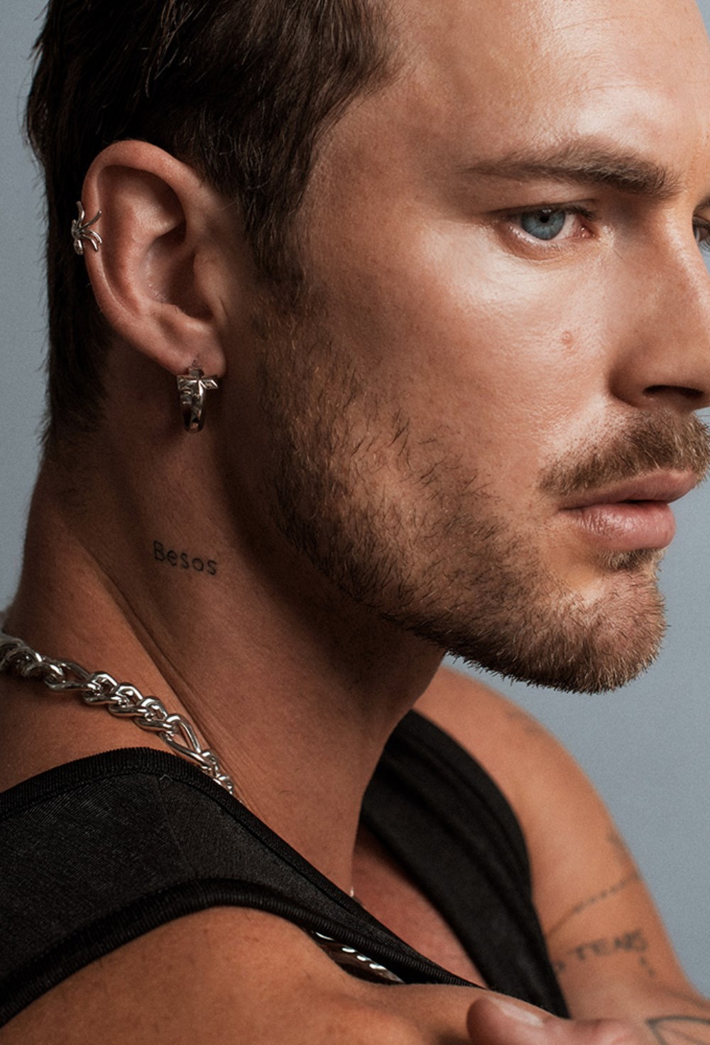 Congo earrings with bagel - фото 123351