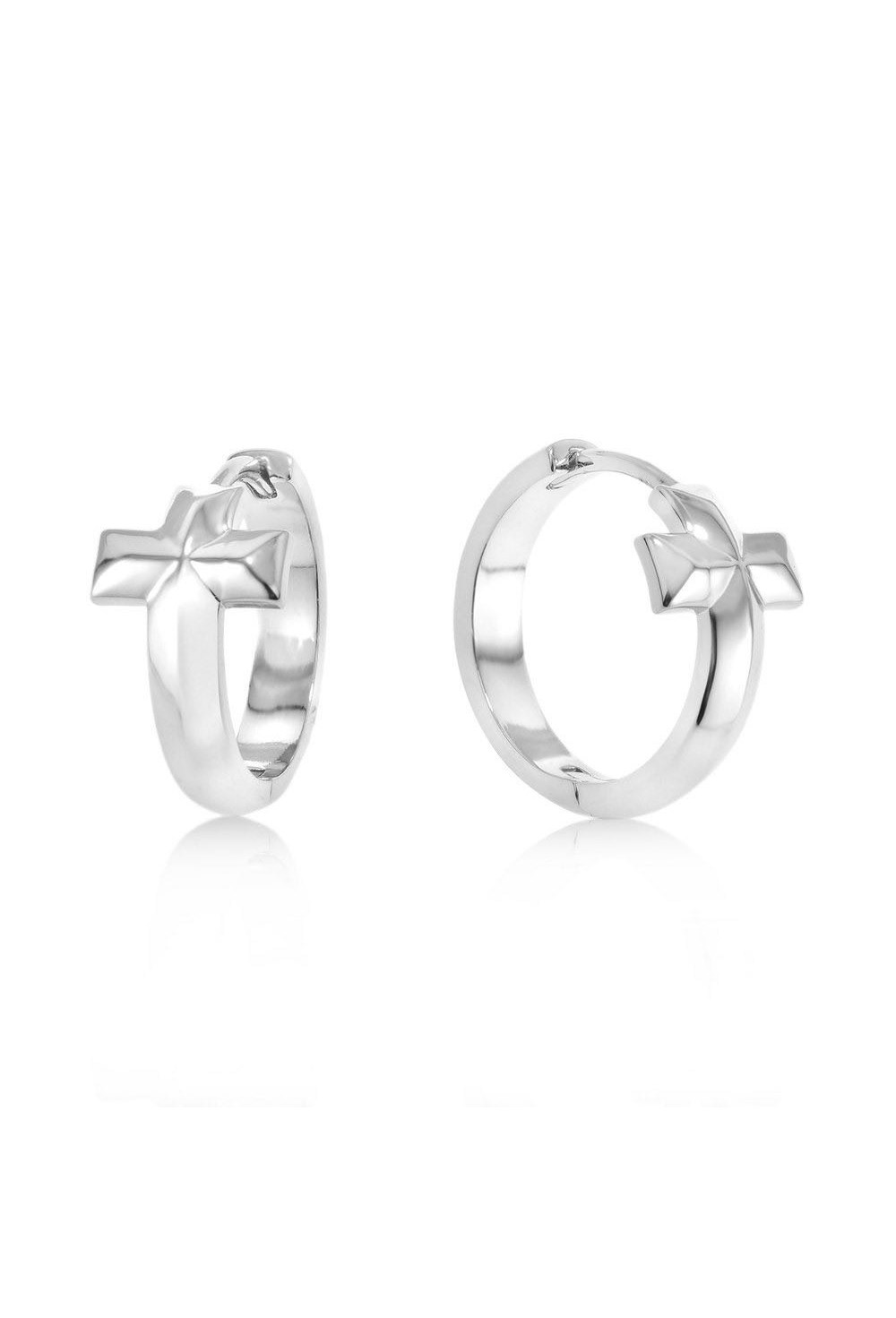 Congo earrings with a Cross symbol Gold - фото 123352
