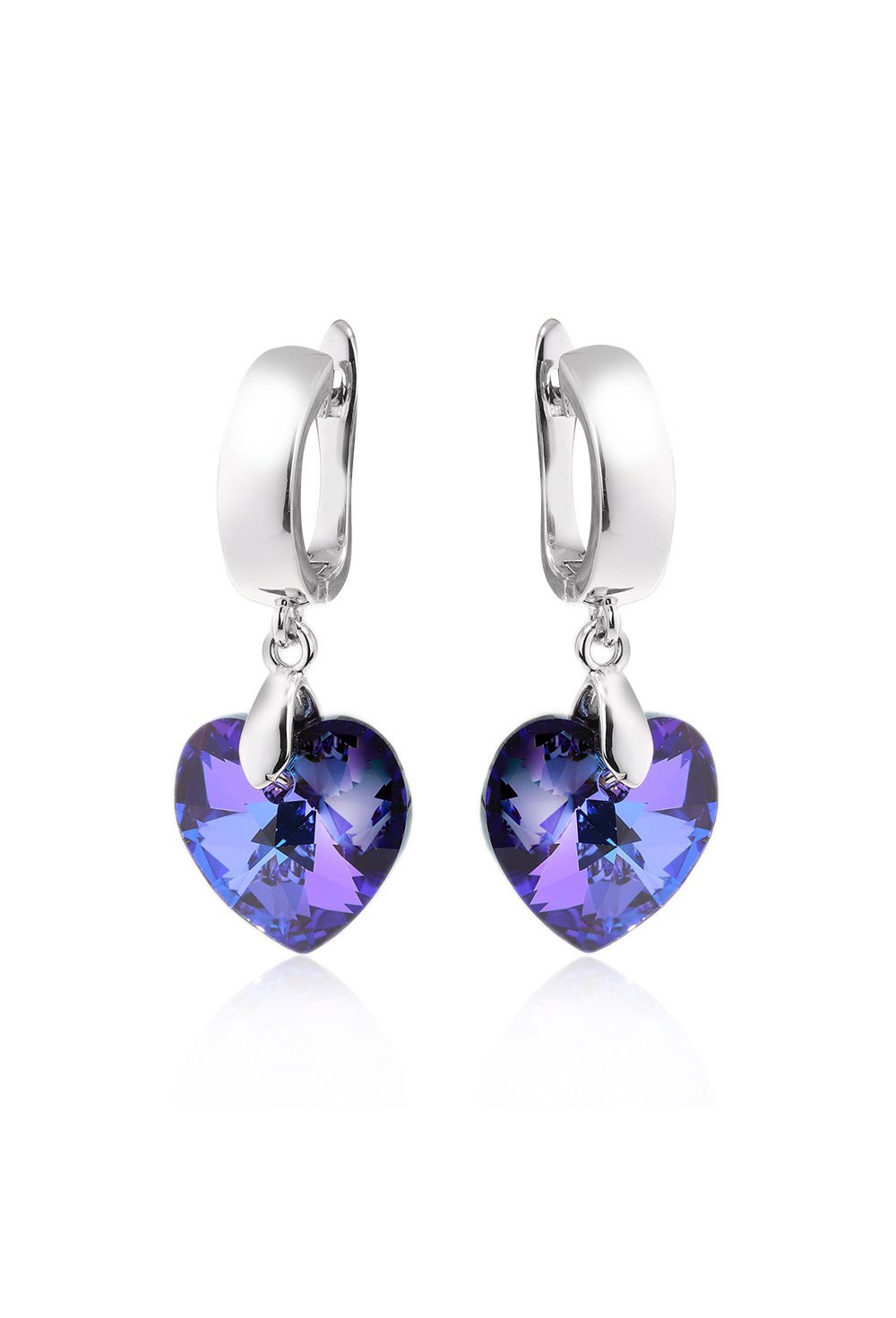 Graphic earrings with square pendants - фото 123357