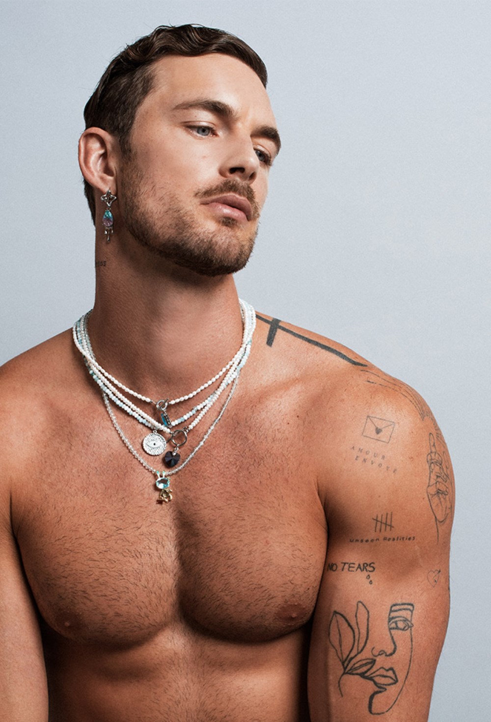 Drop Earrings with Colored Pendants Gold - фото 123373