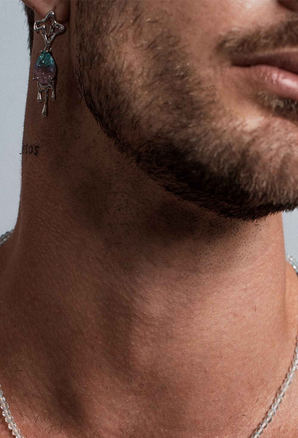 Drop Earrings with Colored Pendants Gold - фото 123374