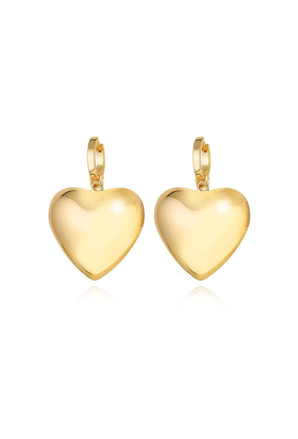 Earrings with a Rose and Camellia pendant Gold - фото 123381