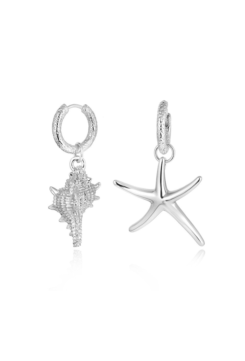 Swarovski Blue Heart Pendant Earrings - фото 123386