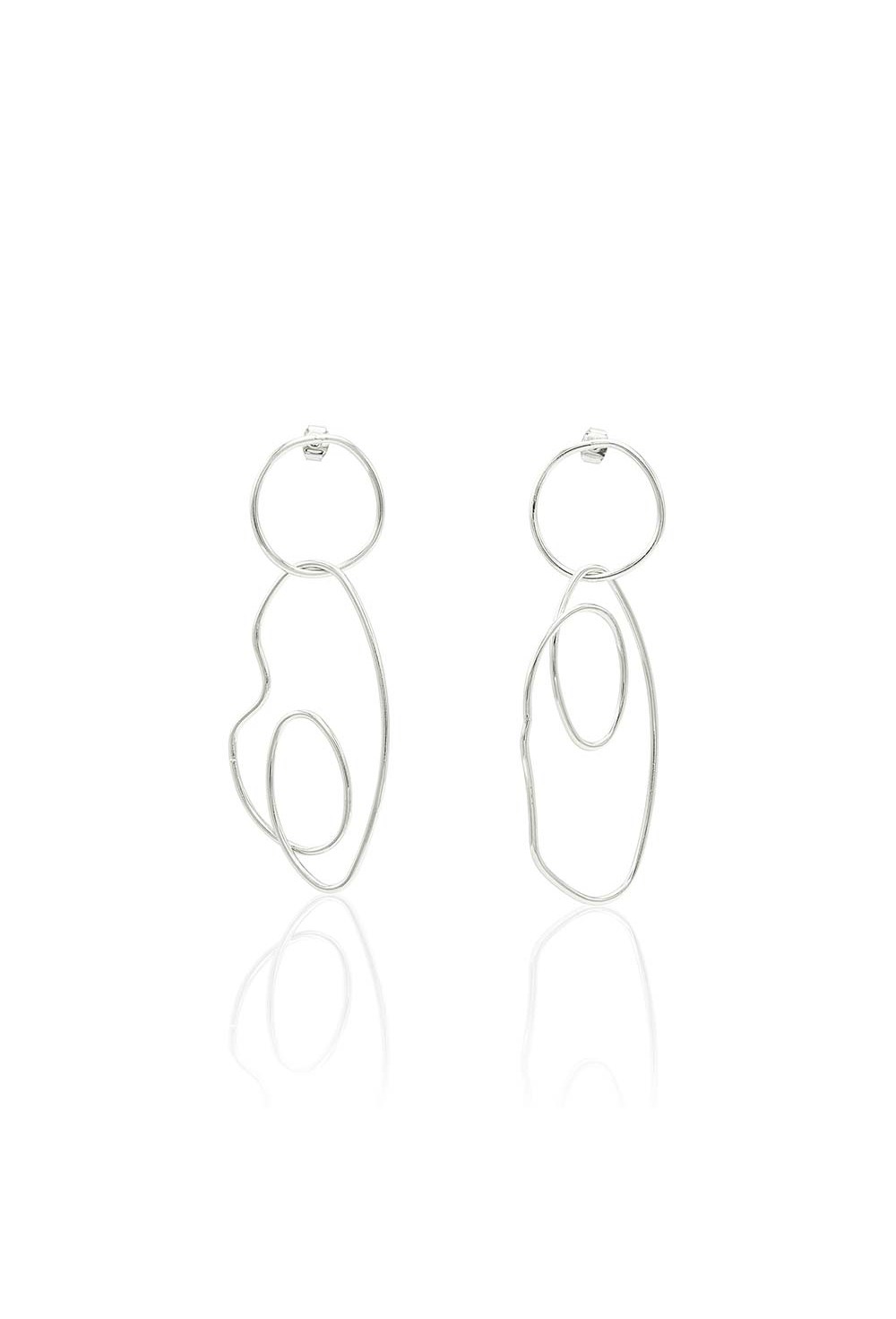 Asymmetric Geometric Earrings - фото 123421