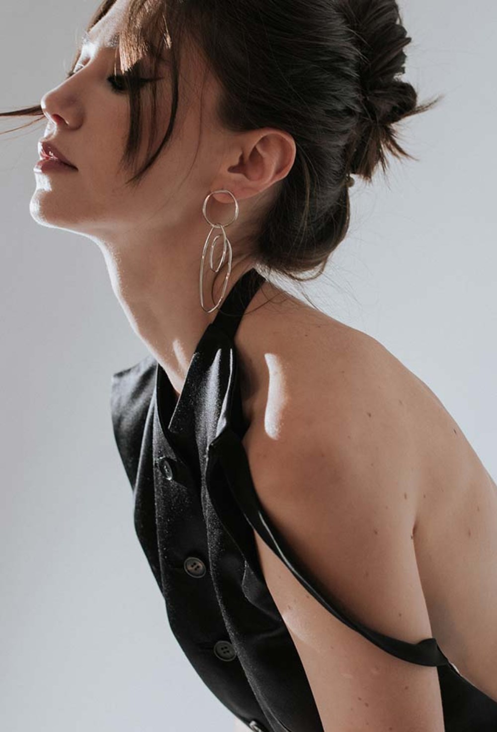 Asymmetric Geometric Earrings - фото 123422