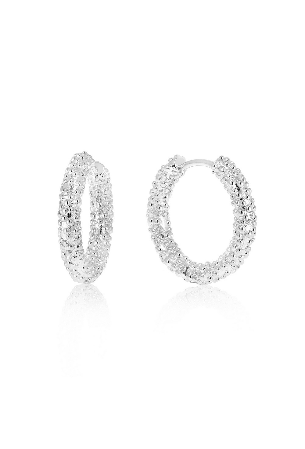 Sugar Effect Hoops Earrings - фото 123449