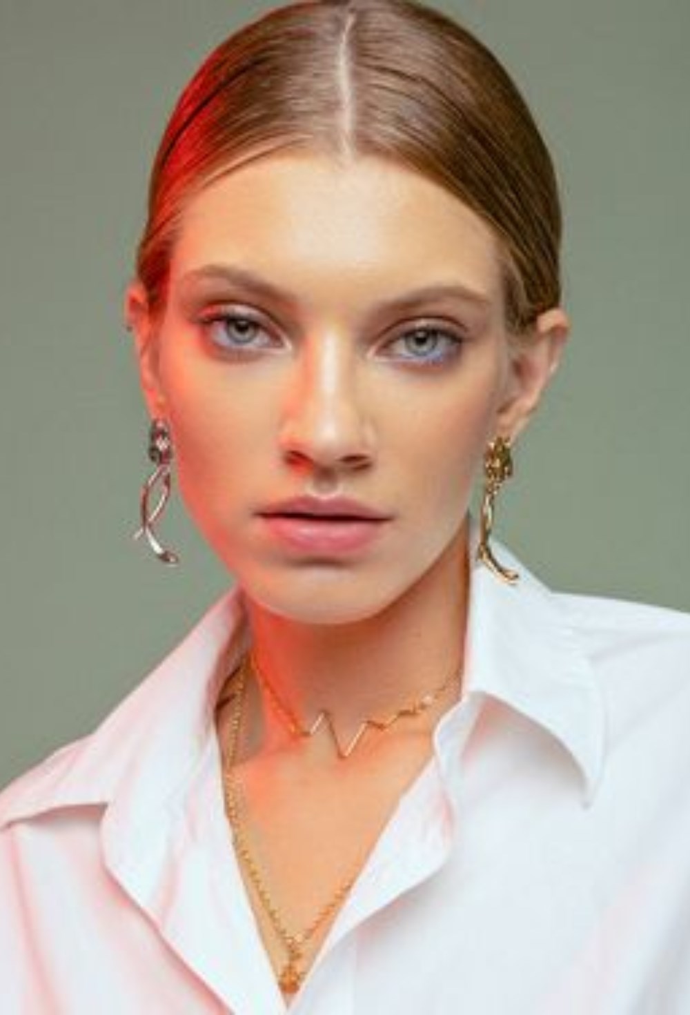 Zig Zag Gold Earrings - фото 123493