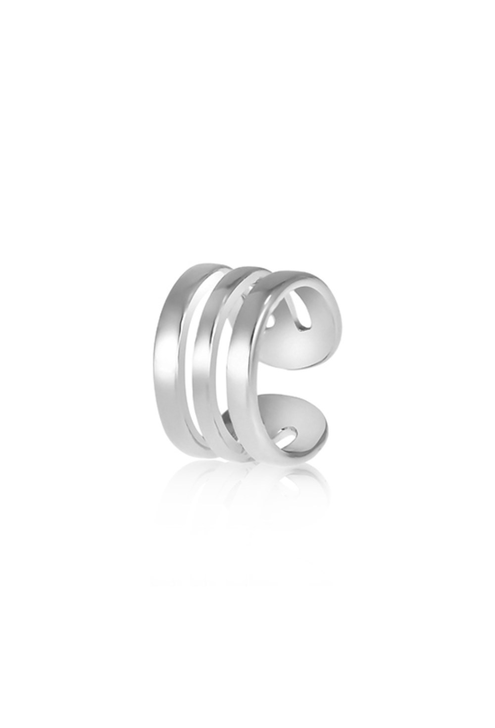 Triple Stripe Cuff Silver - фото 123504