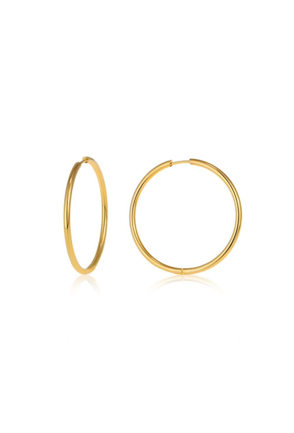 Large Hoops Gold - фото 123509