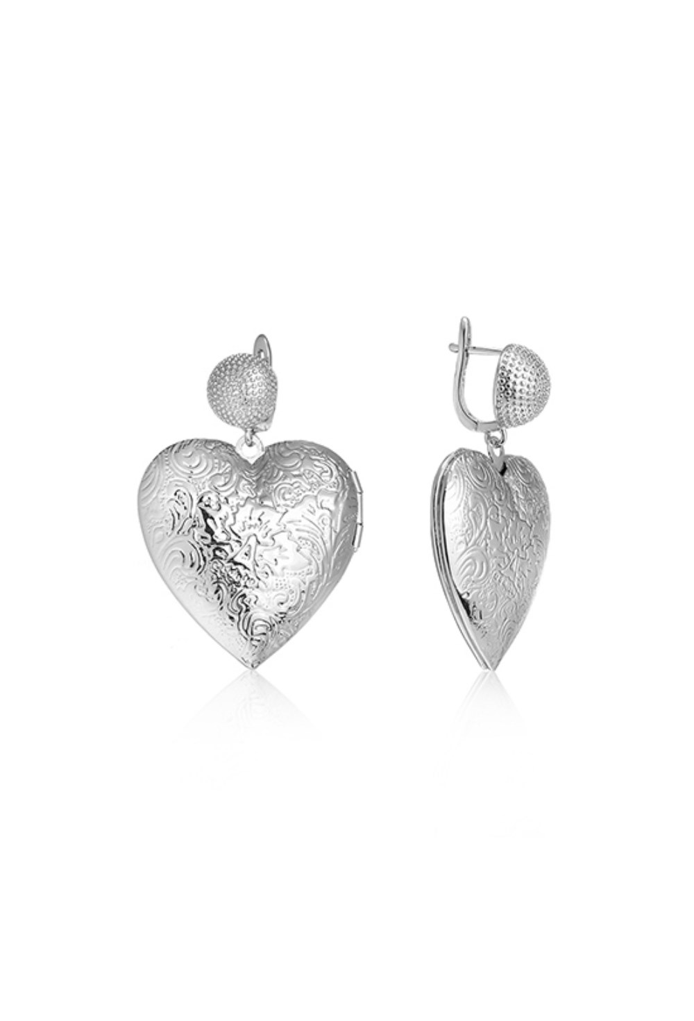 Medium Hearts Silver - фото 123535