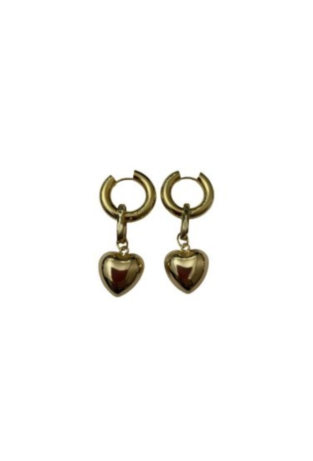 Hoops Heart Gold - фото 123569