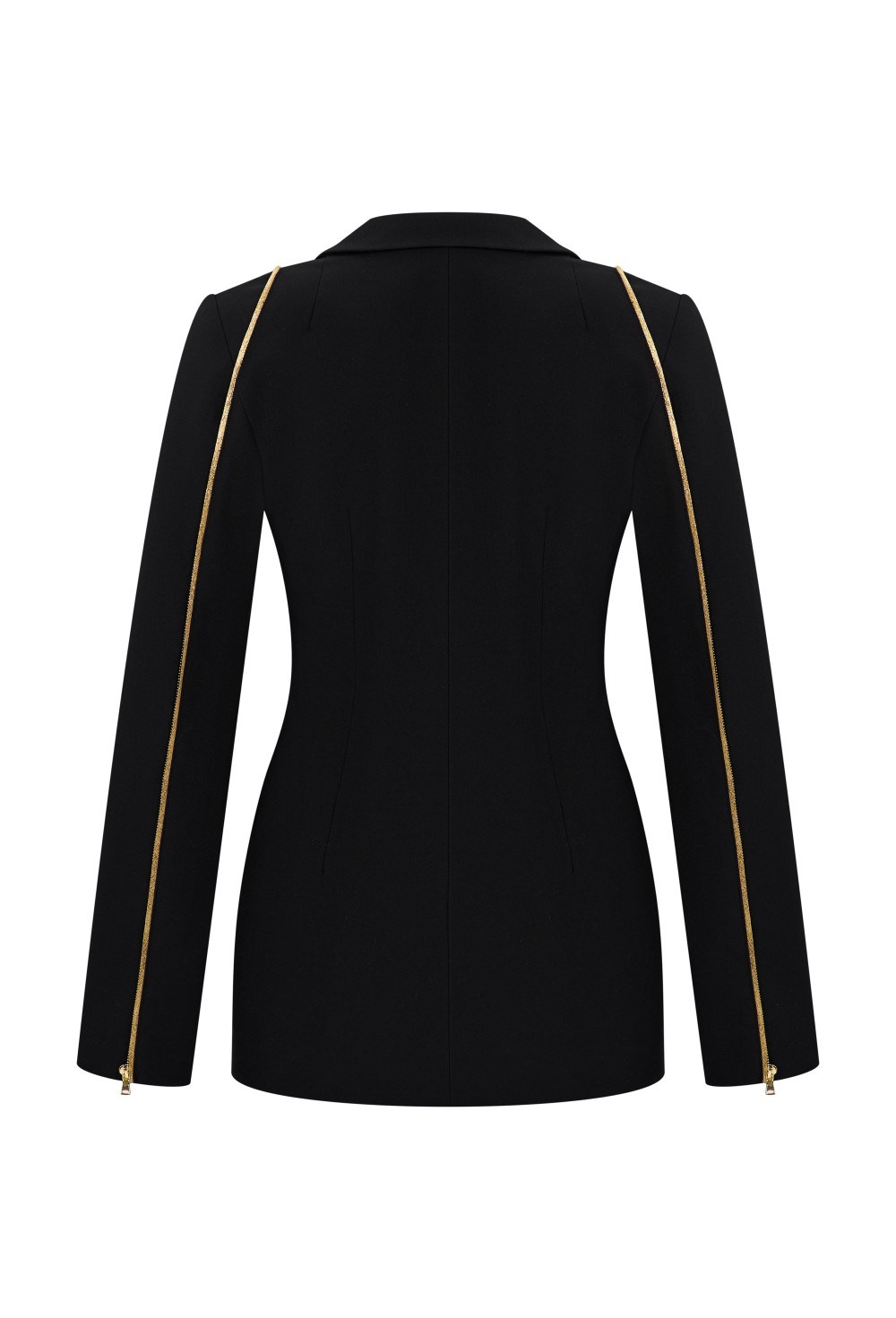 Жакет черный с воланами - фото 125787