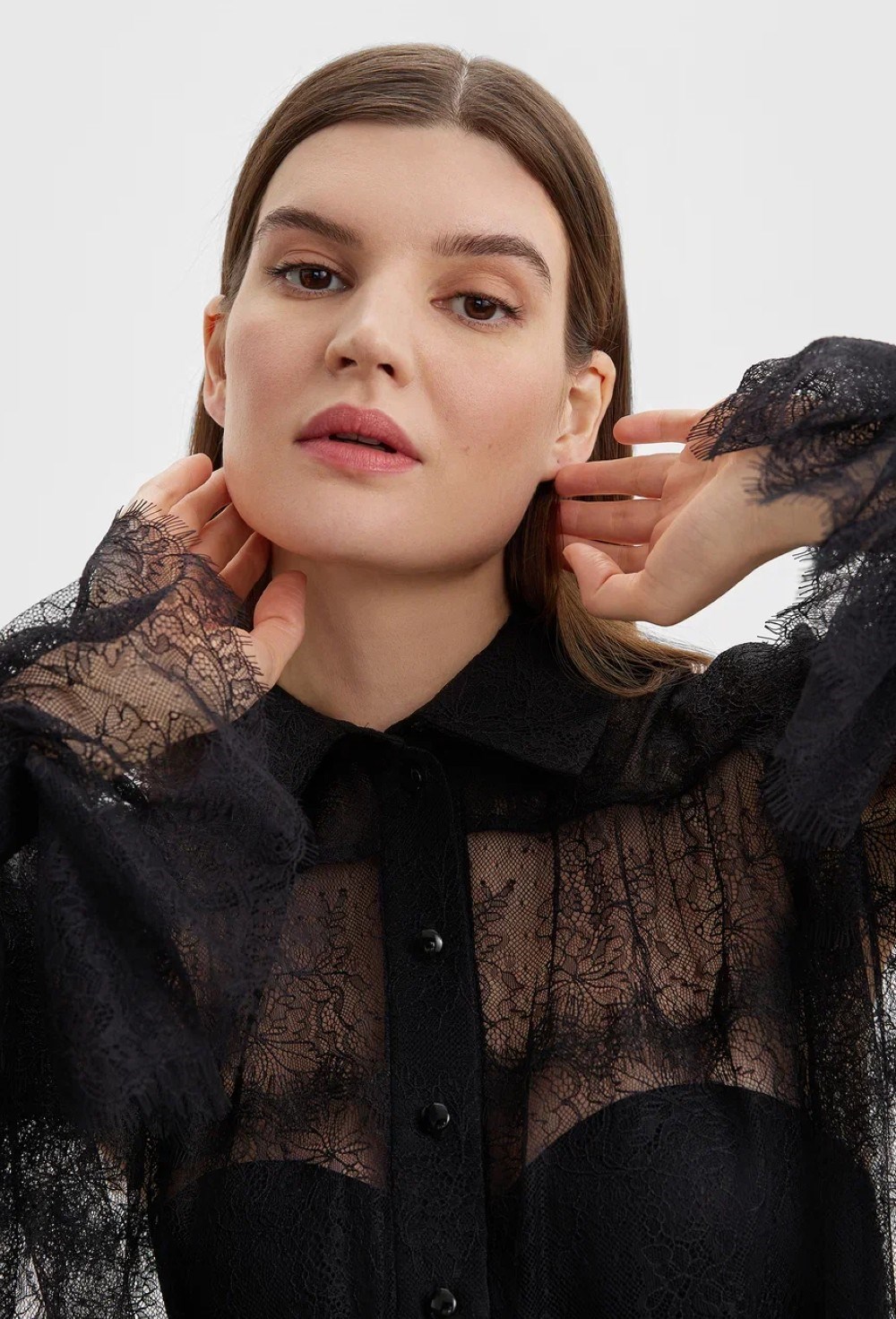 рубашка кружево - фото 125789