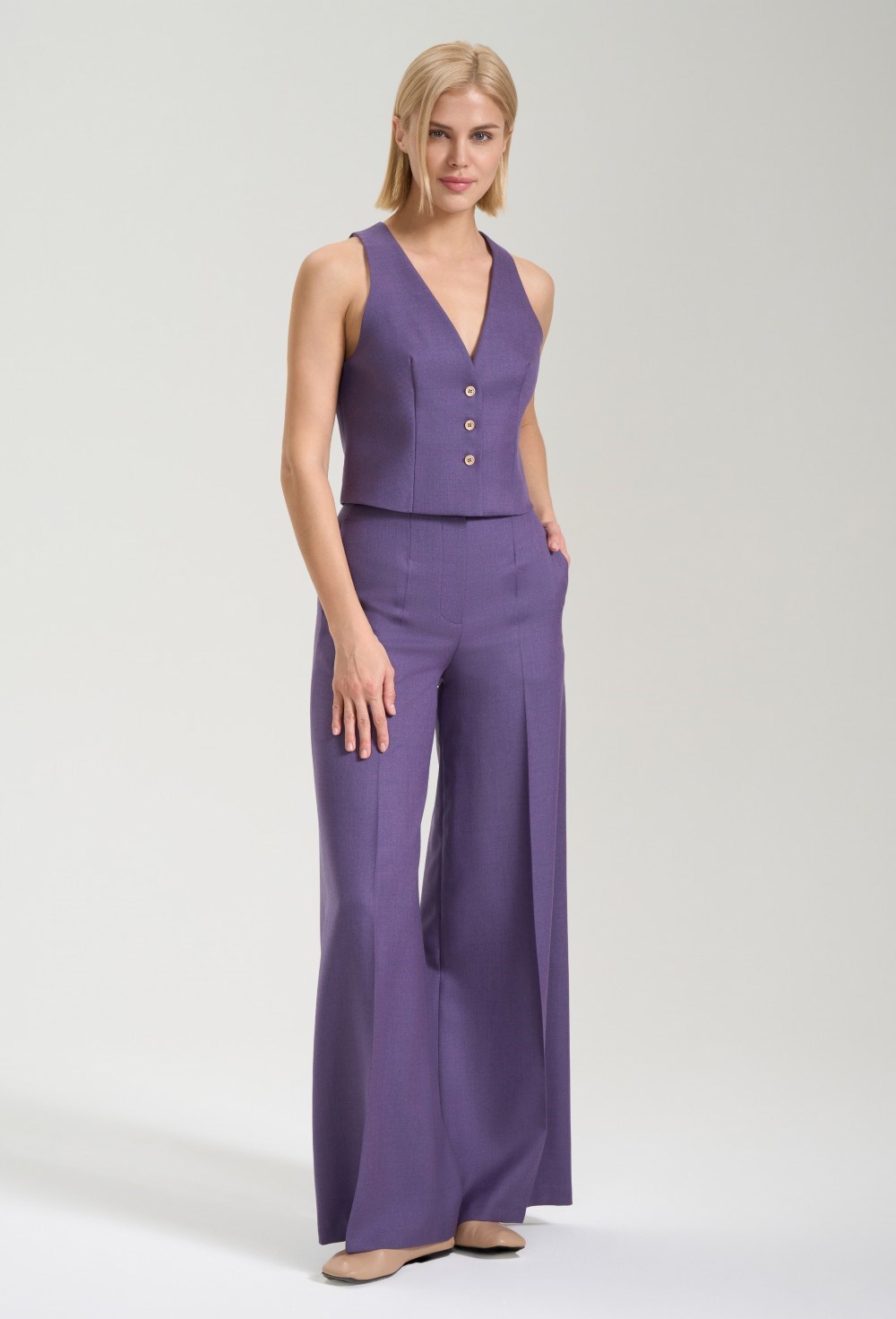 Жилет  укороченный - фото 125846