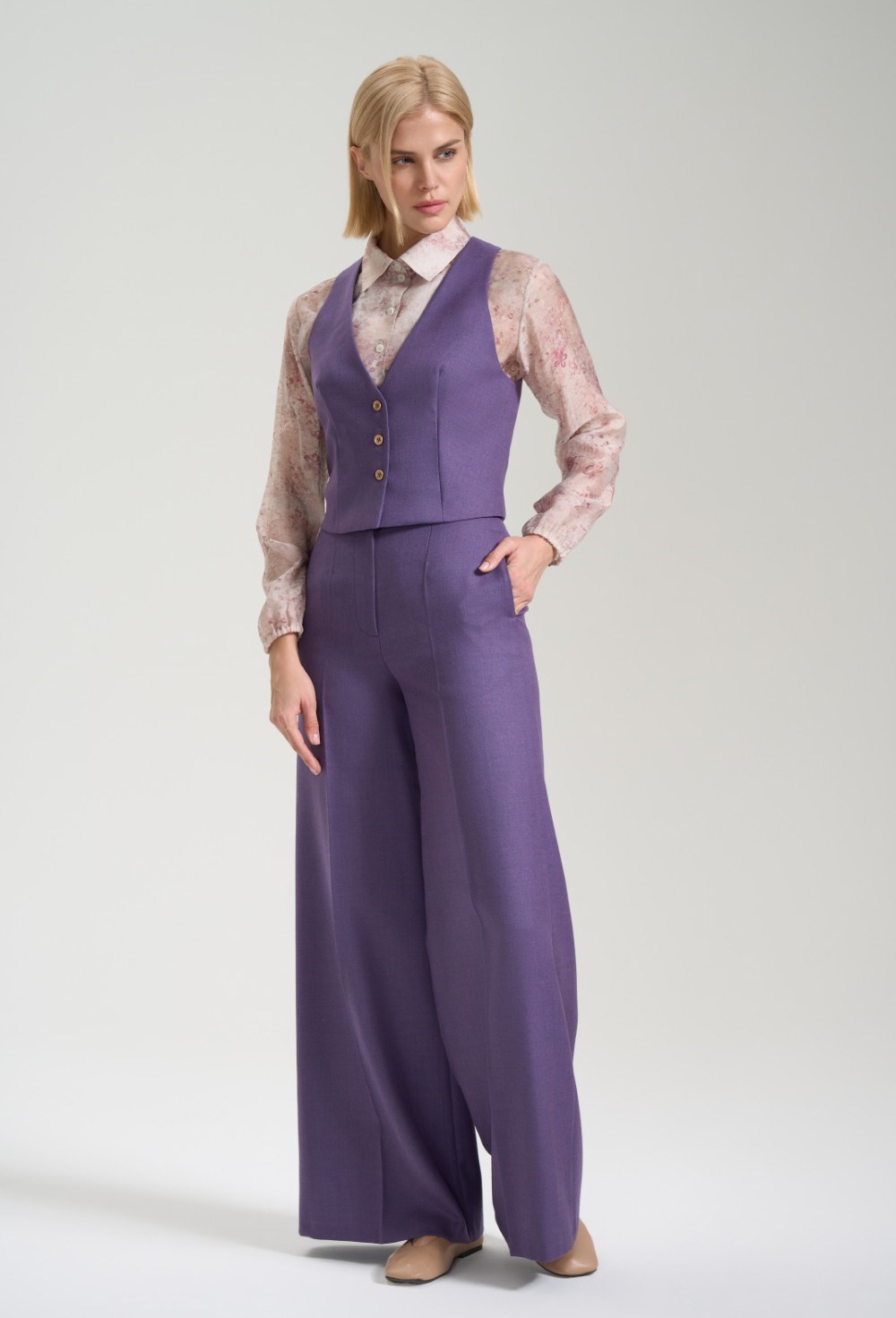 Жилет  укороченный - фото 125848