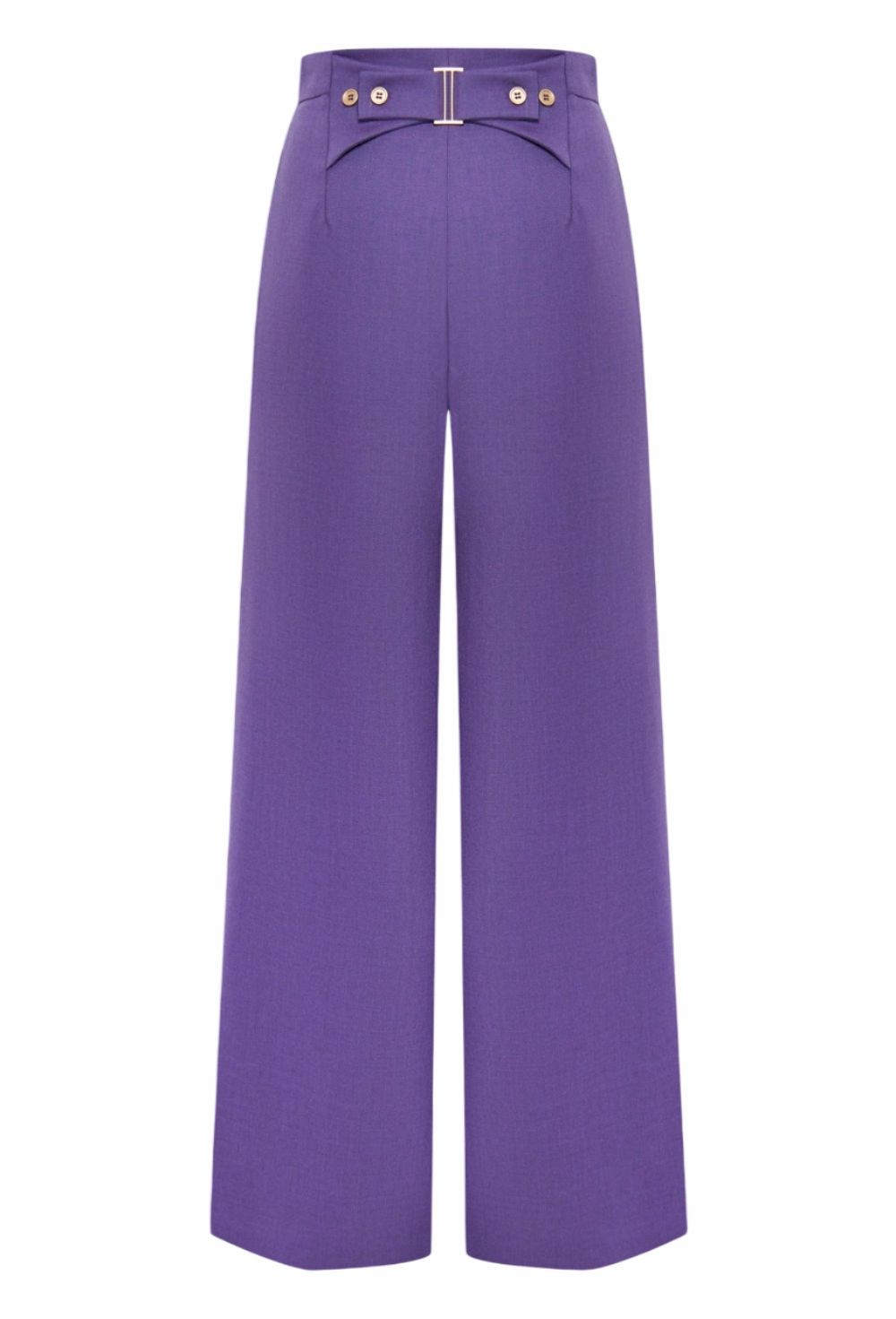 Брюки с фигурным поясом - фото 125873