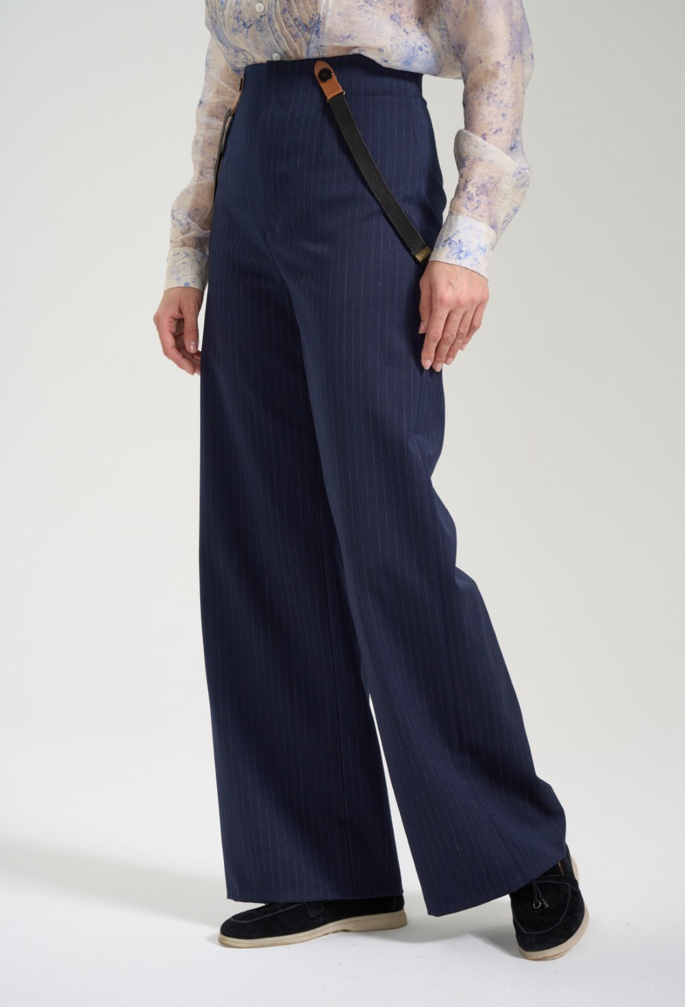 Брюки с подтяжками - фото 125885