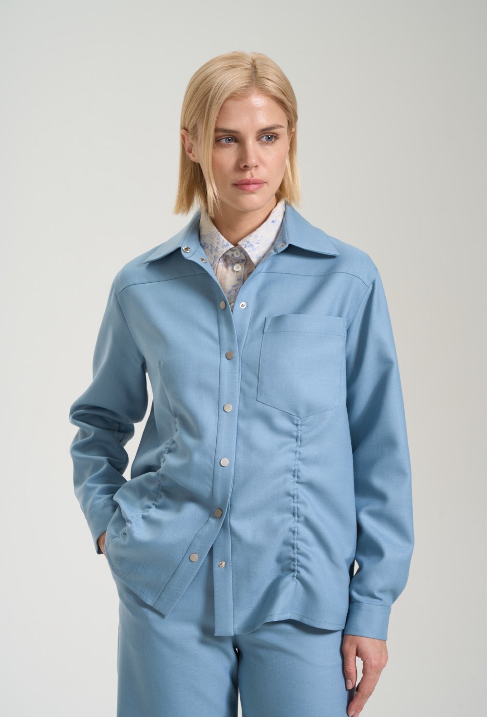 Рубашка из шерсти - фото 125937