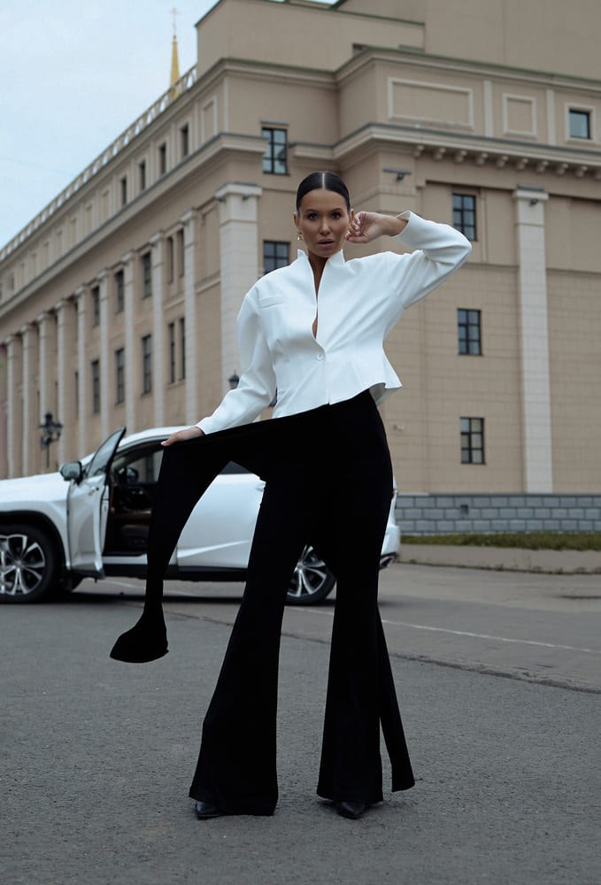 Жакет на стойке «White Diamond» - фото 126000