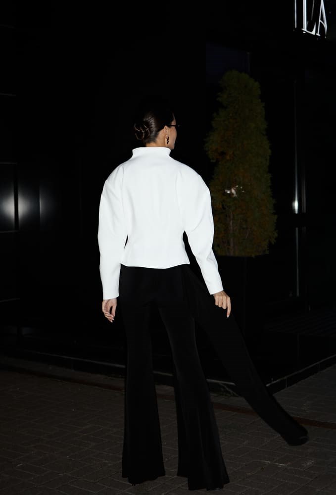 Жакет на стойке «White Diamond» - фото 126002